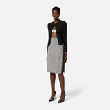 Gonna in diamond tweed - Elisabetta Franchi GO11252E2 306 ELISABETTA FRANCHI 