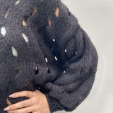 Maglia intrecciata JS376 NERO OFELIA 