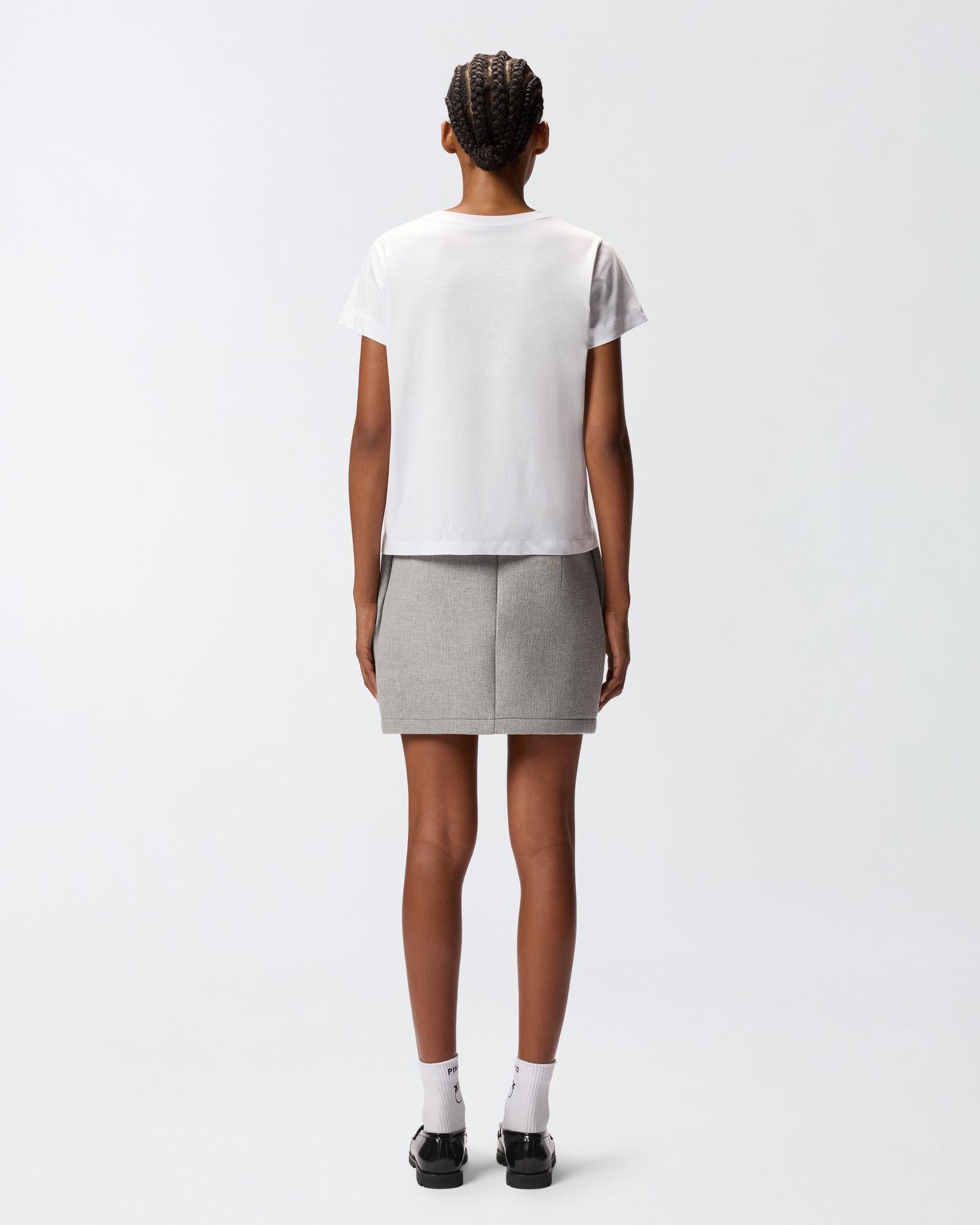 T-shirt stampa logo 100373A2RE Z04 PINKO 