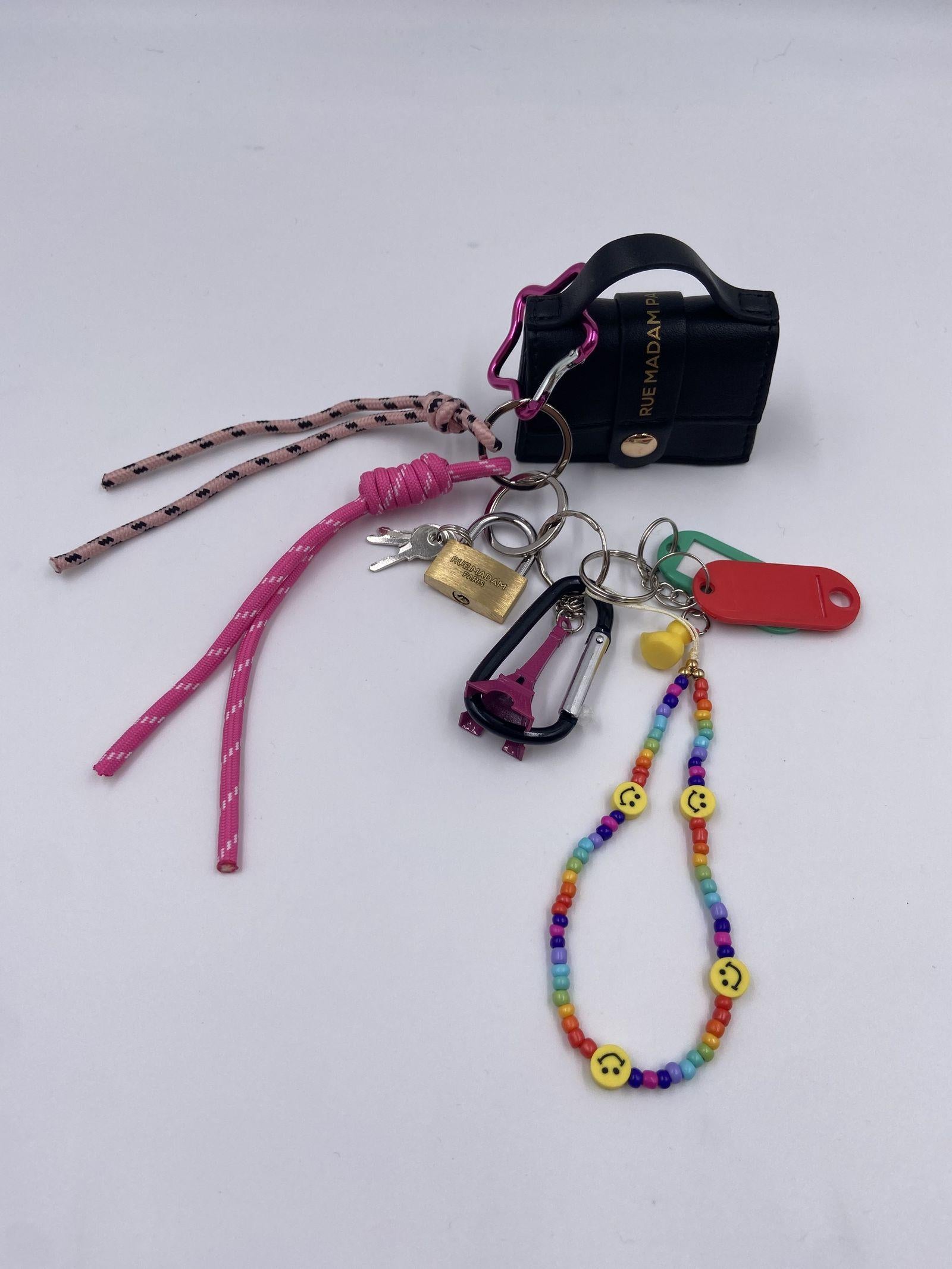 Portachiavi Borsa mini 1523 MULTICOLOR RUE MADAM PARIS 