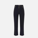 Pantalone con zip - Elisabetta Franchi PA10856E2 110 ELISABETTA FRANCHI 