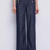 Jeans wide leg con bottoni dorati - Gaudi 611BD26038 00 GAUDI' 