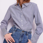 Camicia in cotone a righe 421BD45001 425021-01 GAUDI' 