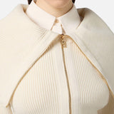 Cardigan con zip - Elisabetta Franchi MK04S56E2 DZ9 ELISABETTA FRANCHI 