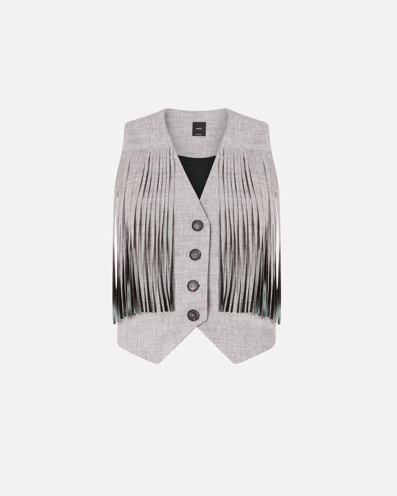 Gilet con frange - Pinko 106965A3AS ZZ2 PINKO 