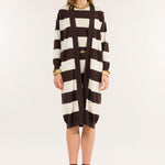 Cardigan lungo a righe 3M0536C V160 KONTATTO 