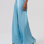 Pantaloni flare palazzo in raso FQ26SV3010W41101 C33 FRACOMINA 