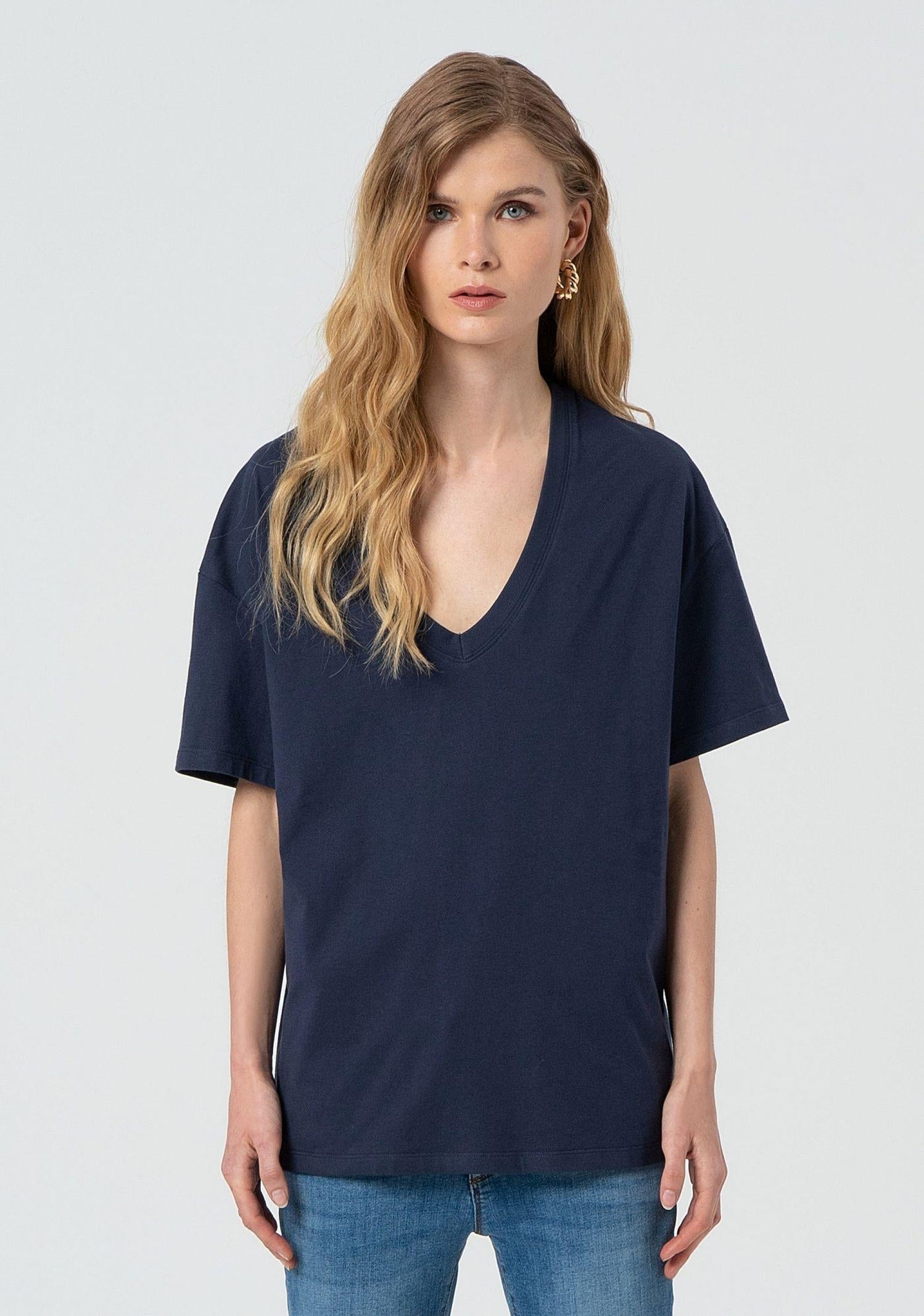 T-shirt over in jersey - Fracomina FP25ST3015J48001 117 FRACOMINA 