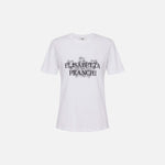 T-shirt con motivo botanico - Elisabetta Franchi MA00351E2 270 ELISABETTA FRANCHI 