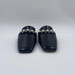 Sabot con perle e borchie 602 NERO CHIARINI 