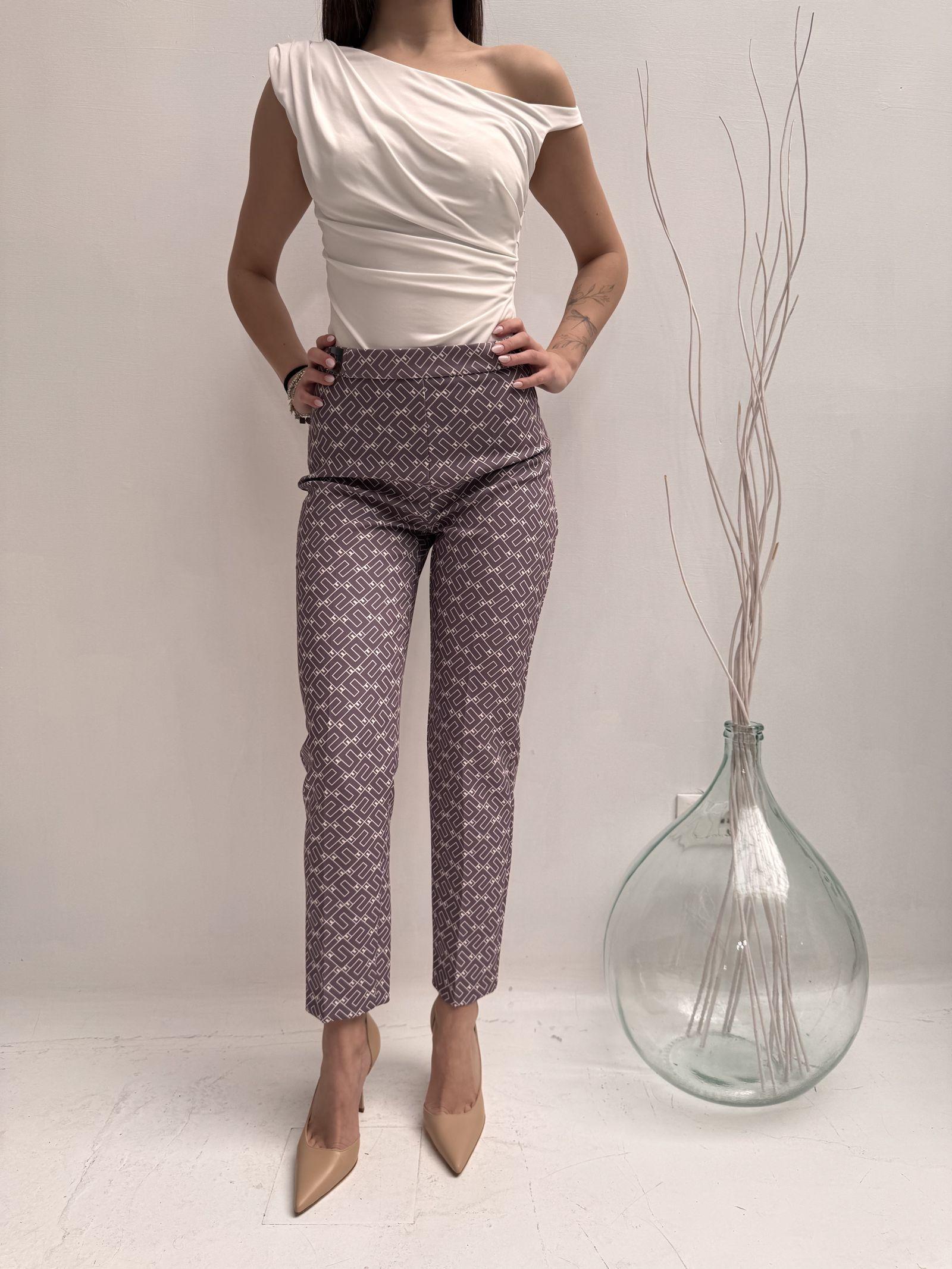 Pantalone logato - Elisabetta Franchi PA00636E2 BJ7 ELISABETTA FRANCHI 