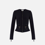 Giacca con dettagli zip - Elisabetta Franchi GI17356E2 110 ELISABETTA FRANCHI 