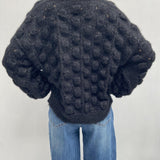 Maglia lavorazione traforata 153 NERO OFELIA 