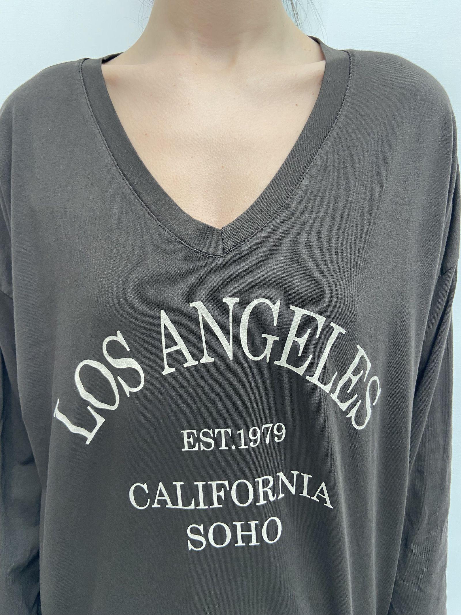 T-shirt stampa Los Angeles 2831LOSANGELES MORO OFELIA 