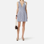 Abito con foulard gioiello - Elisabetta Franchi AB95762E2 019 ELISABETTA FRANCHI 