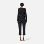 Giacca con dettagli zip GI17356E2 110 ELISABETTA FRANCHI 