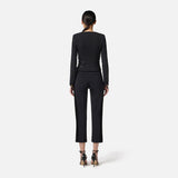 Giacca con dettagli zip GI17356E2 110 ELISABETTA FRANCHI 