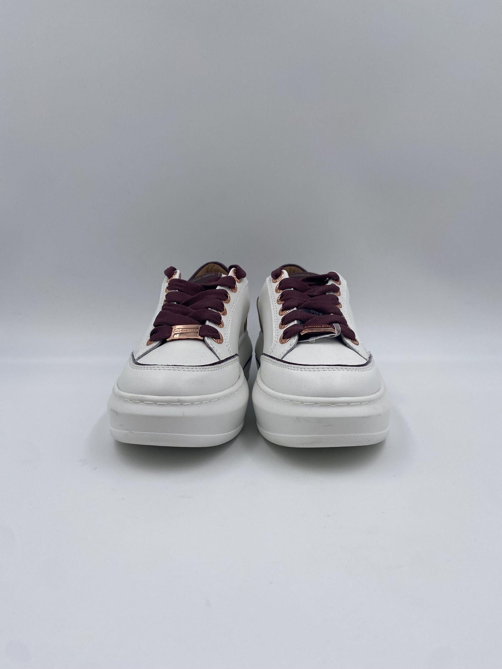Sneakers Lancaster Woman White Bordeaux ASBALSW 1806 WDX BIANCOBORDEAUX ALEXANDER SMITH 