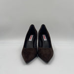 Dècolletè in pelle scamosciata 2470 MORO SPAZIO MODA 