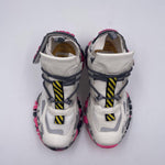Sneakers bianco grigio e fucsia 033 1050BIANCO CLJD 