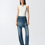 Jeans con minigonna rimovibile 105661A2U0 PJZ PINKO 