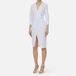 Abito in cotone stretch - Elisabetta Franchi AB95562E2 360 ELISABETTA FRANCHI 