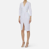 Abito in cotone stretch - Elisabetta Franchi AB95562E2 360 ELISABETTA FRANCHI 