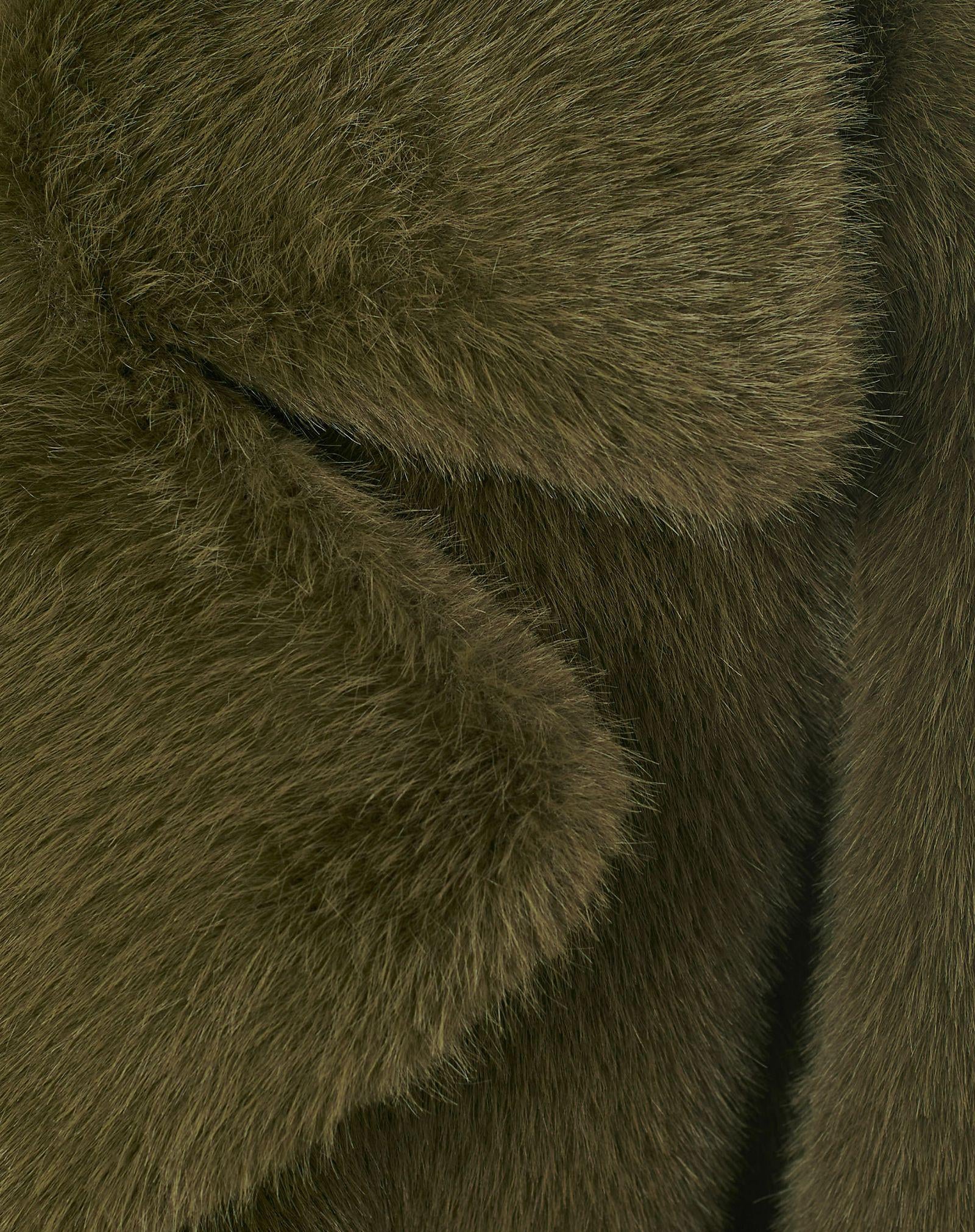 Pelliccia con cintura E002PU MA339 MANILA GRACE 