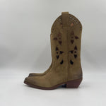 Stivaletto texano in camoscio 1719 CAMMELLO CHIARINI 