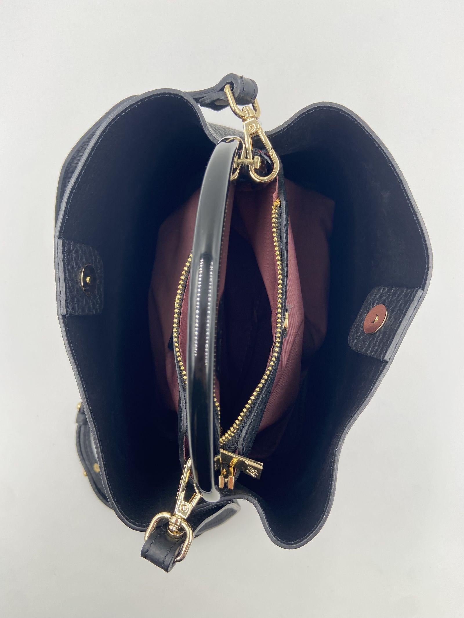 Borsa Ingrid in pelle martellata - My Best Bag S1MYB2039 NERO MY BEST BAG 