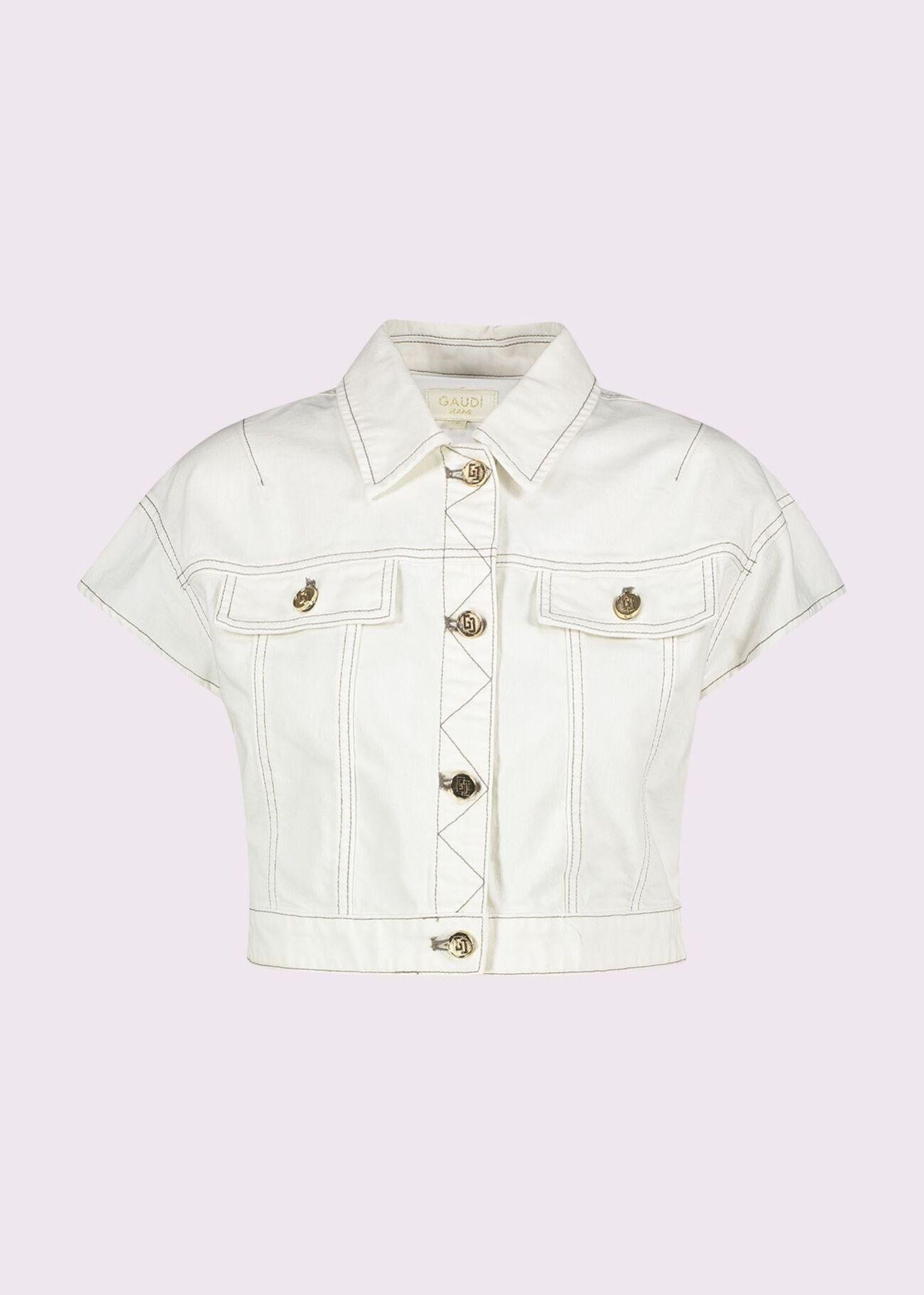 Giubbino con inserti e bottoni dorati 511BD35012 2101 GAUDI' 