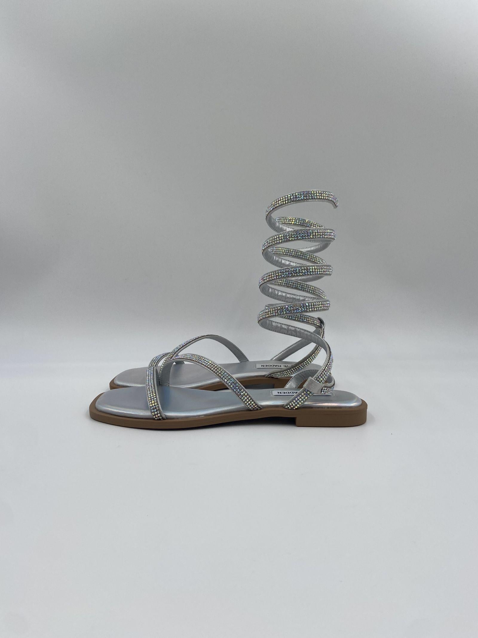 Sandalo Azaria con cinturino a spirale SMSAZARIA ARGENTO STEVE MADDEN 