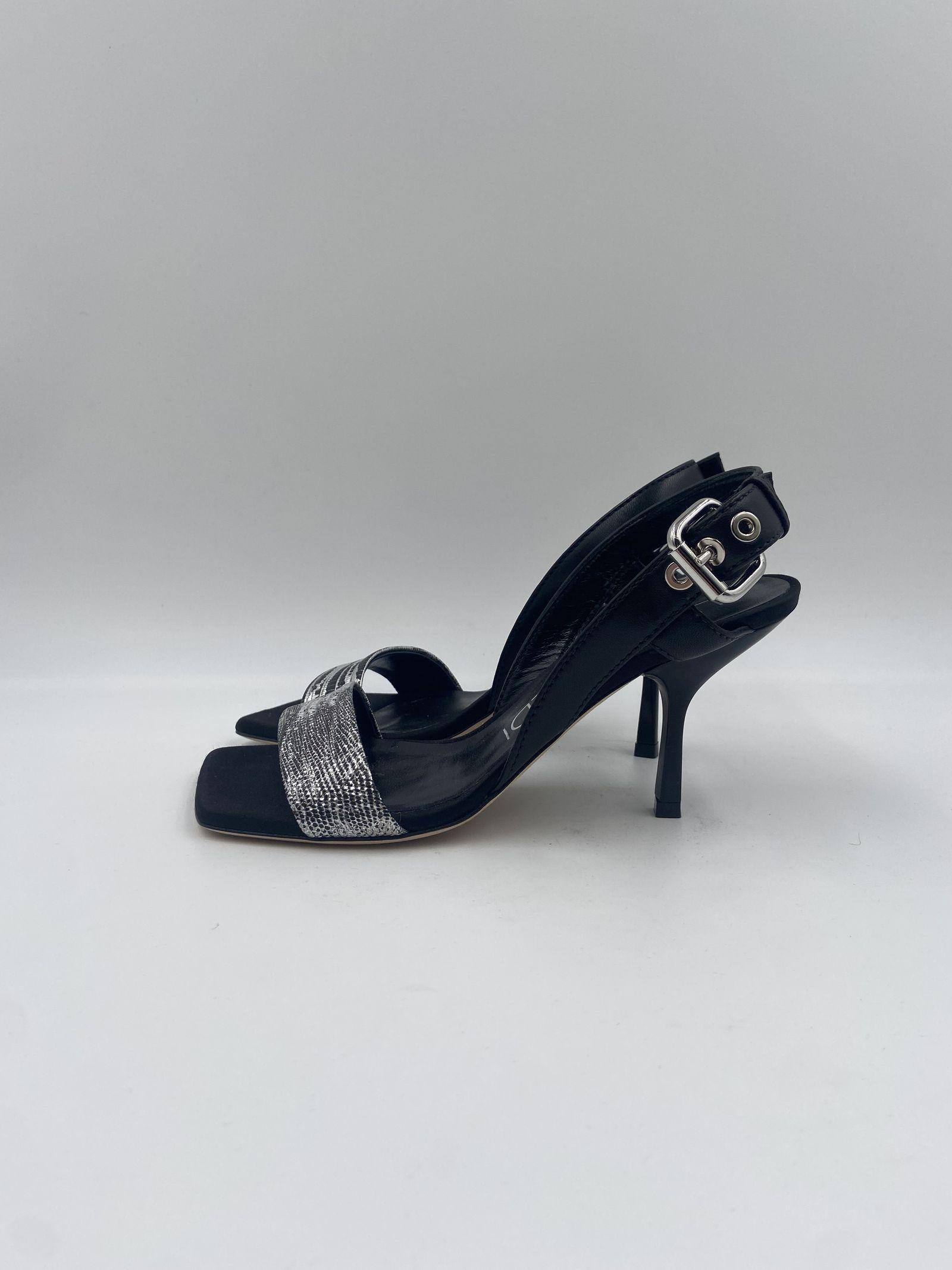 Sandalo punta squadrata - Lella Baldi LT295 NERO LELLA BALDI 
