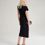 Abito con drappeggio A170VU MA001 MANILA GRACE 