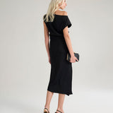 Abito con drappeggio A170VU MA001 MANILA GRACE 