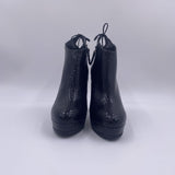 Tronchetto pitonato H1284PITONE NERO OFELIA 