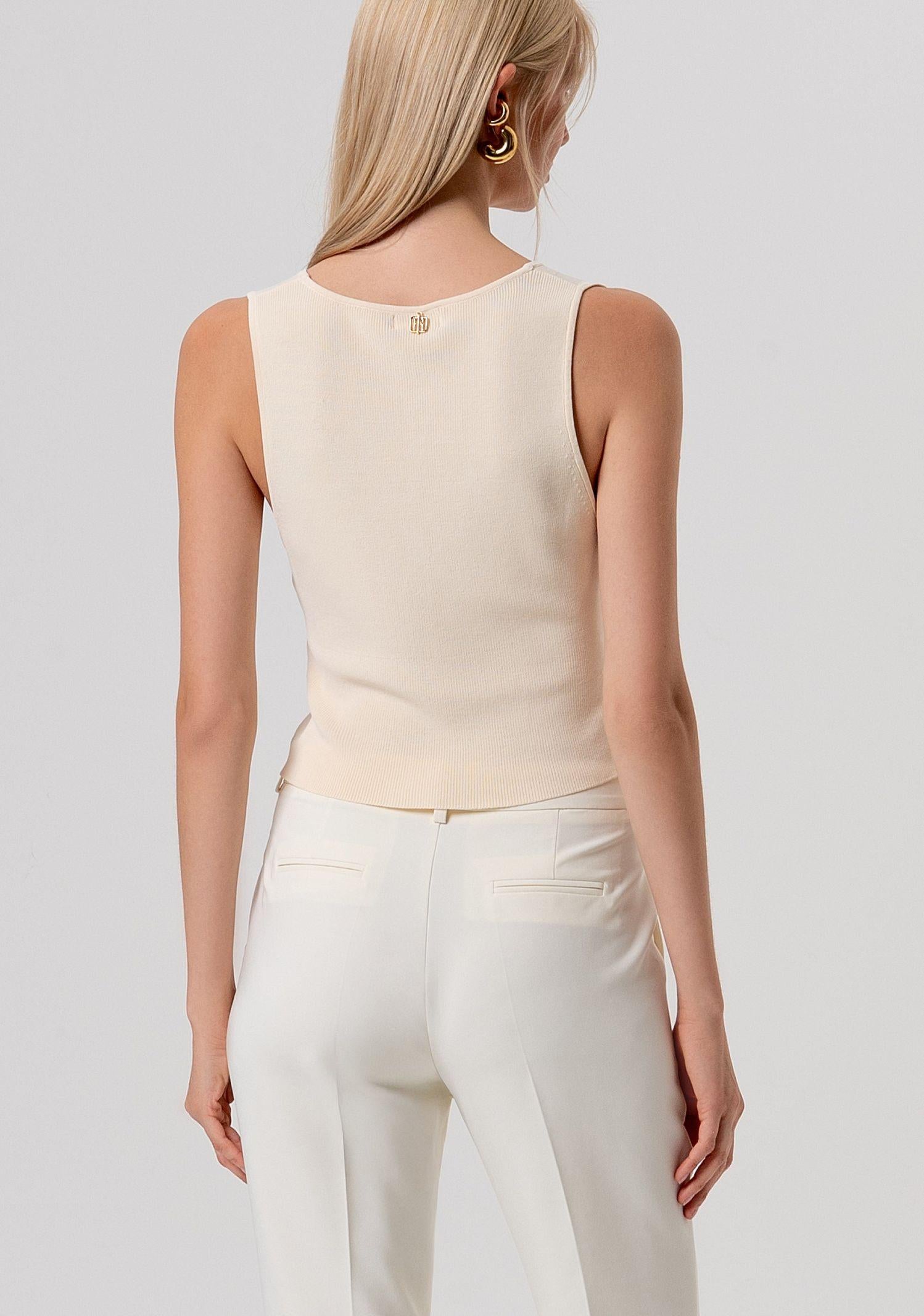 Gilet slim con bottoni - Fracomina FR26SJ5011K52401 B59 FRACOMINA 