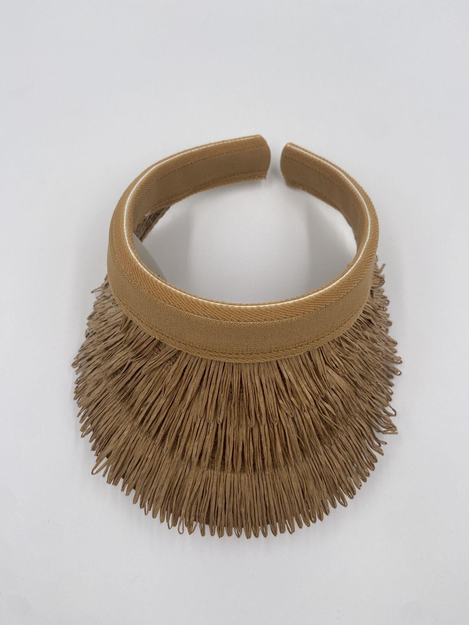 Visiera con frange YM0899 TAUPE OFELIA 