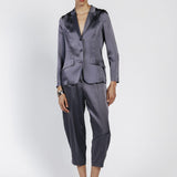 Giacca monopetto in satin
