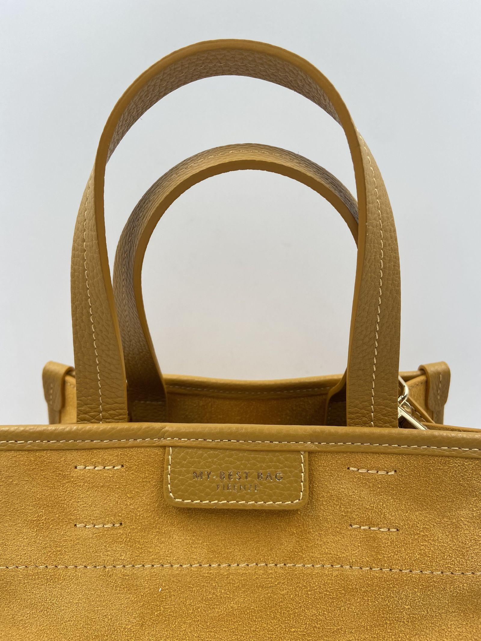 Borsa Diva scamosciata piccola - My Best Bag S1MYB2035 CURCUMA MY BEST BAG 