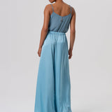 Pantaloni flare palazzo in raso FQ26SV3010W41101 C33 FRACOMINA 