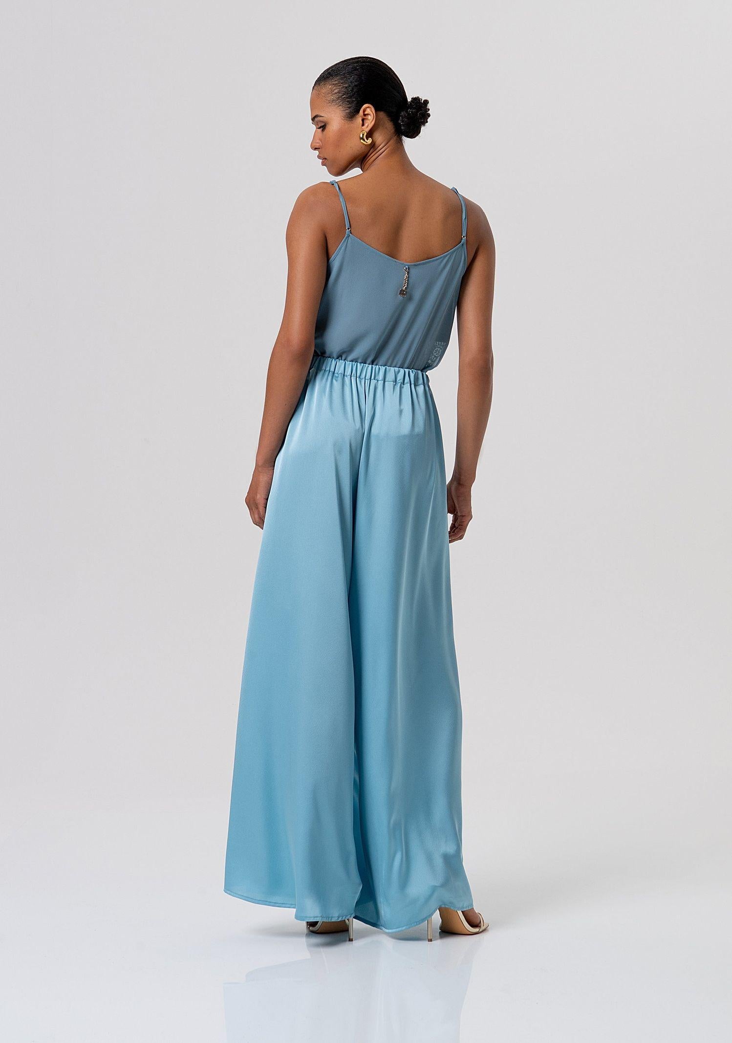 Pantaloni flare palazzo in raso FQ26SV3010W41101 C33 FRACOMINA 