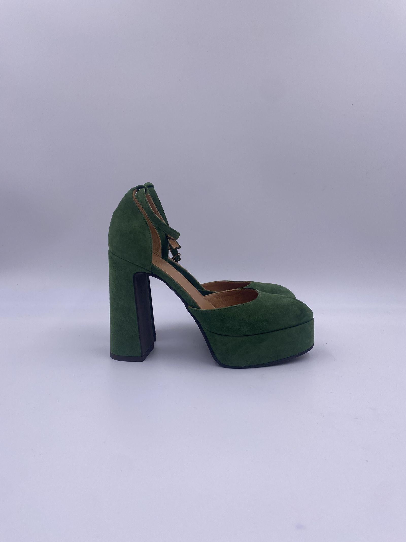 Sandalo con plateau - Ofelia 2195 VERDE OFELIA 
