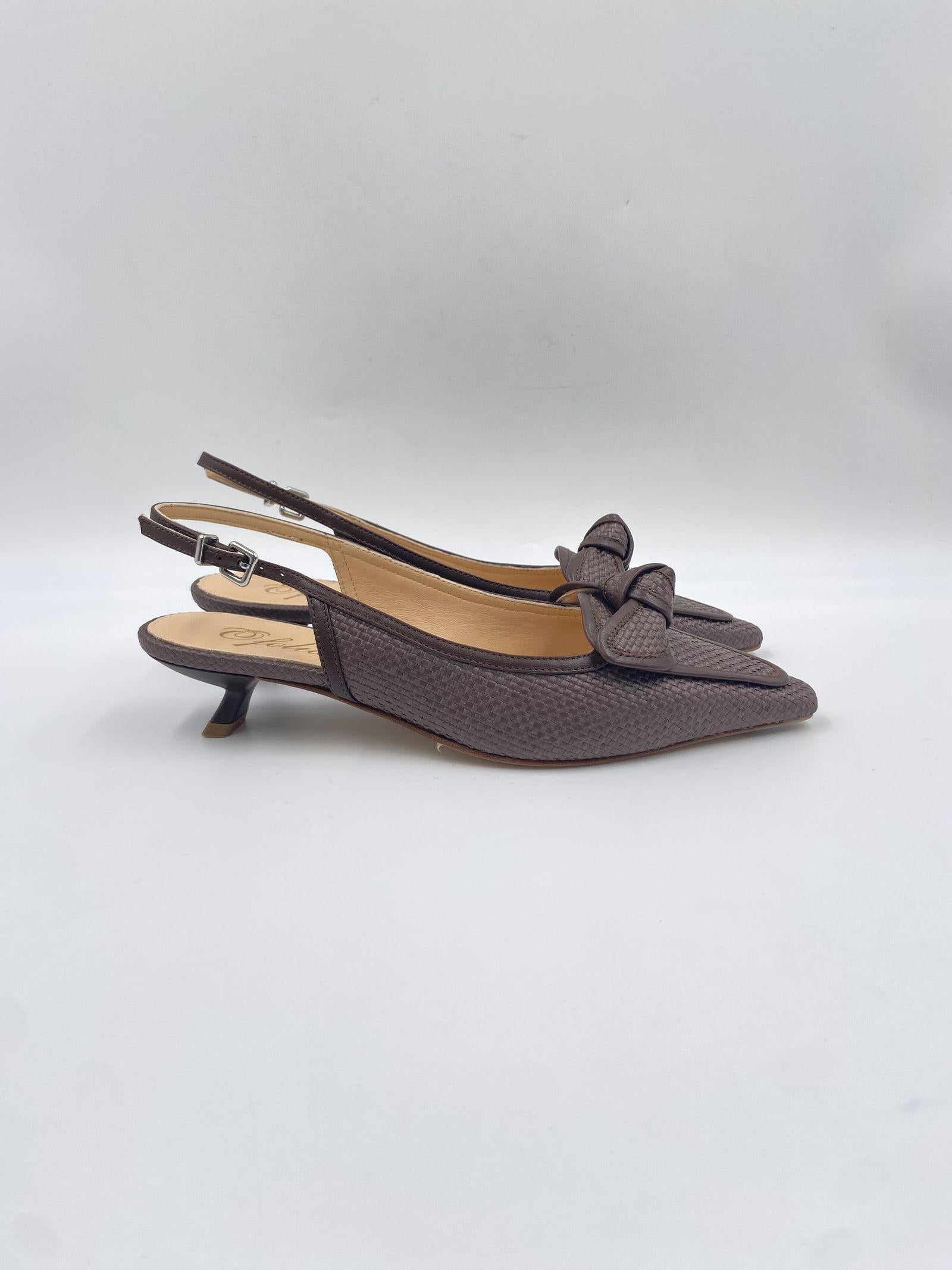 Slingback con fiocco - Ofelia 3069 MORO OFELIA 