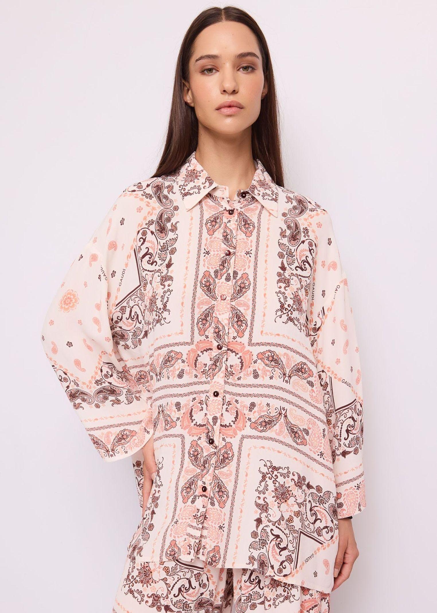 Camicia stampa paisley - Gaudi 611FD45002 61102801 GAUDI' 