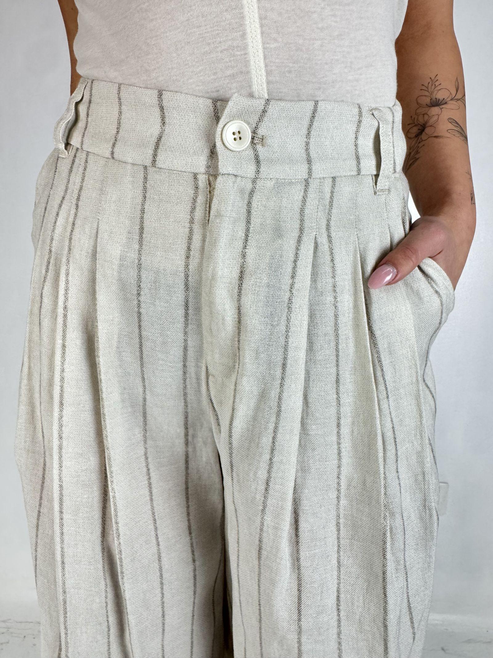 Pantalone con motivo a righe - Eleh SS260272 ECRU ELEH 