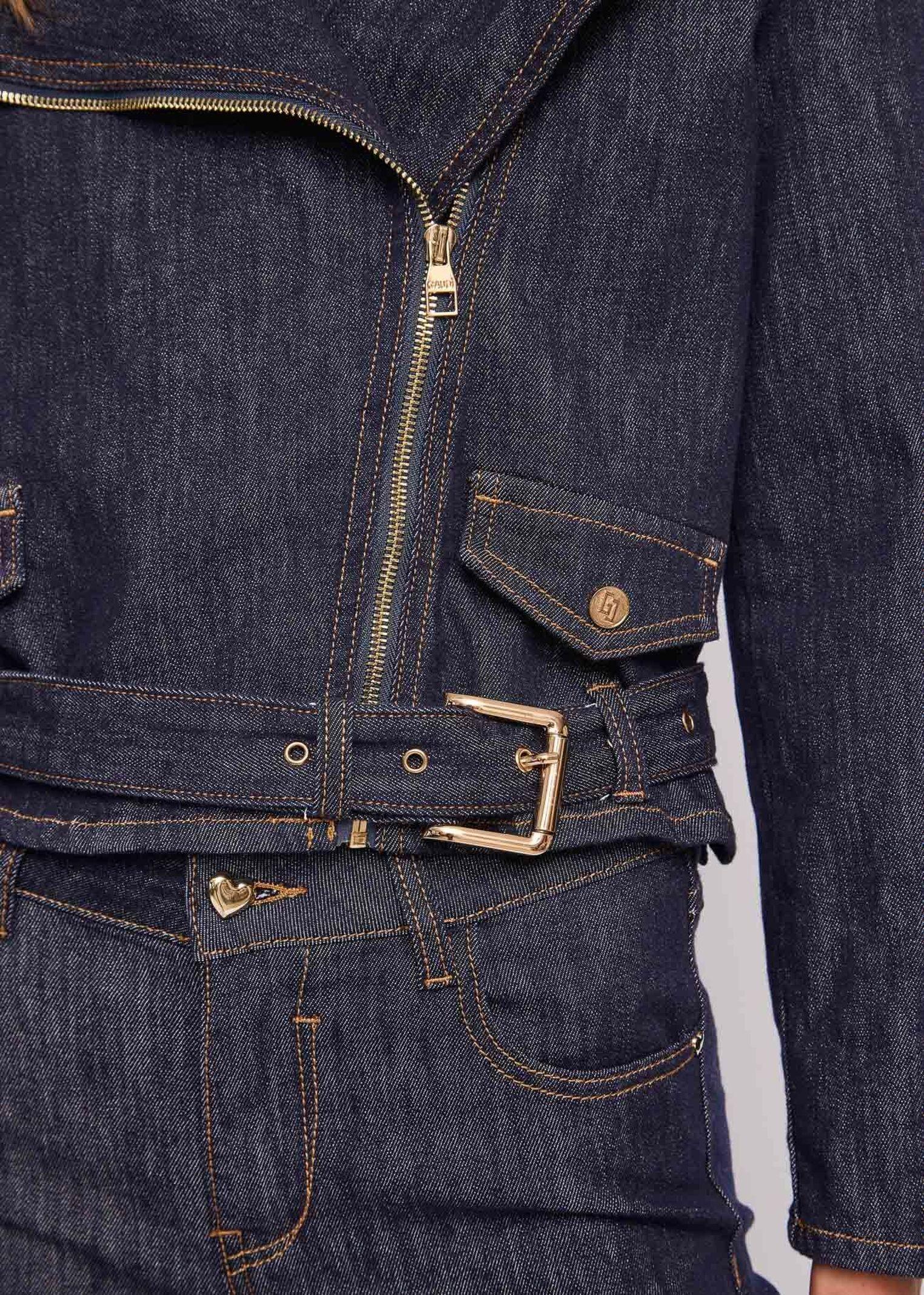 Giubbotto biker con cintura - Gaudi 611BD36001 00 GAUDI' 