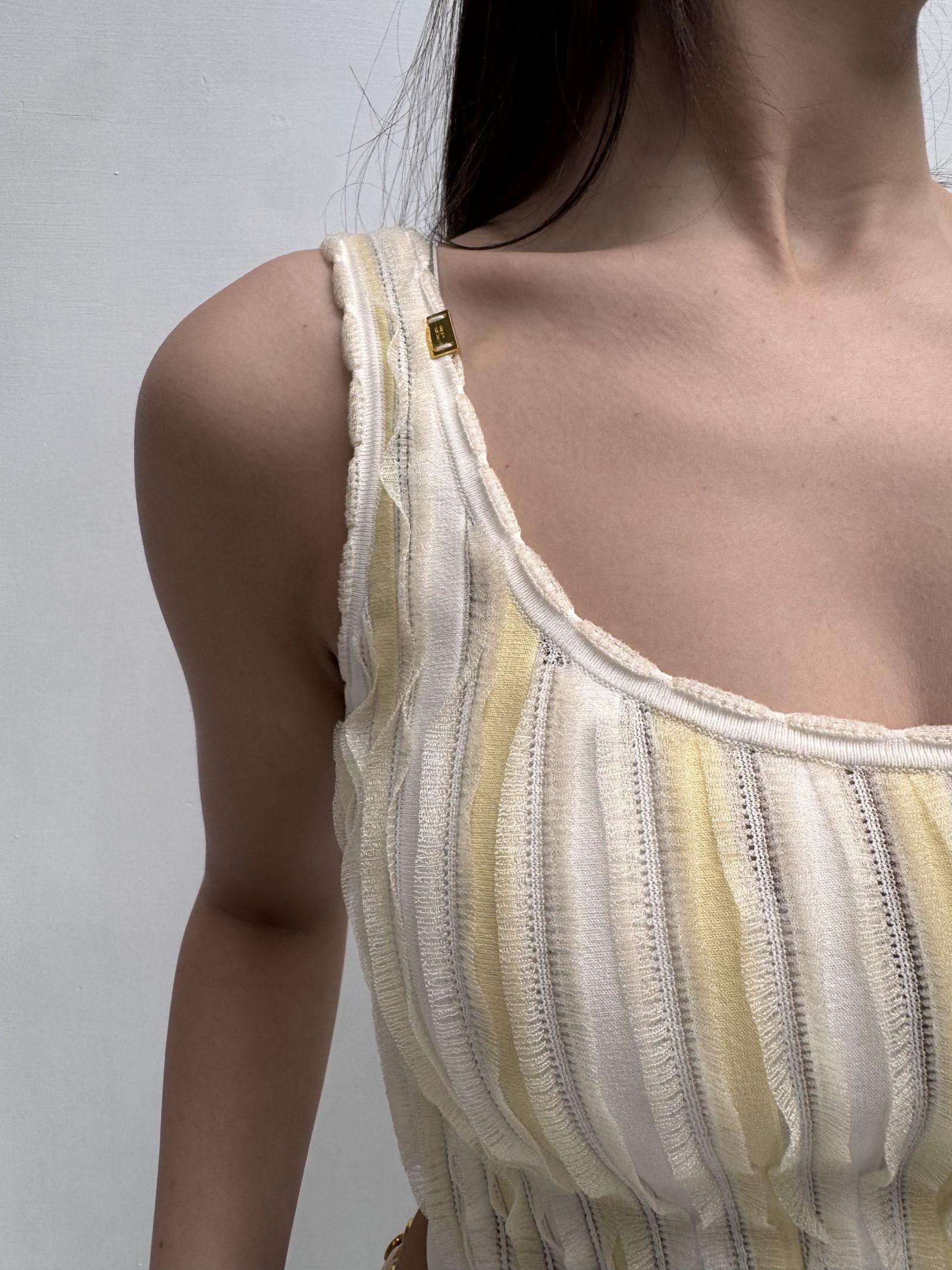 Top crop dettaglio lurex - Elisabetta Franchi TK36S51E2 DN4 ELISABETTA FRANCHI 