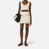 Top in ciniglia bouclè - Elisabetta Franchi TK64S61E2 E84 ELISABETTA FRANCHI 
