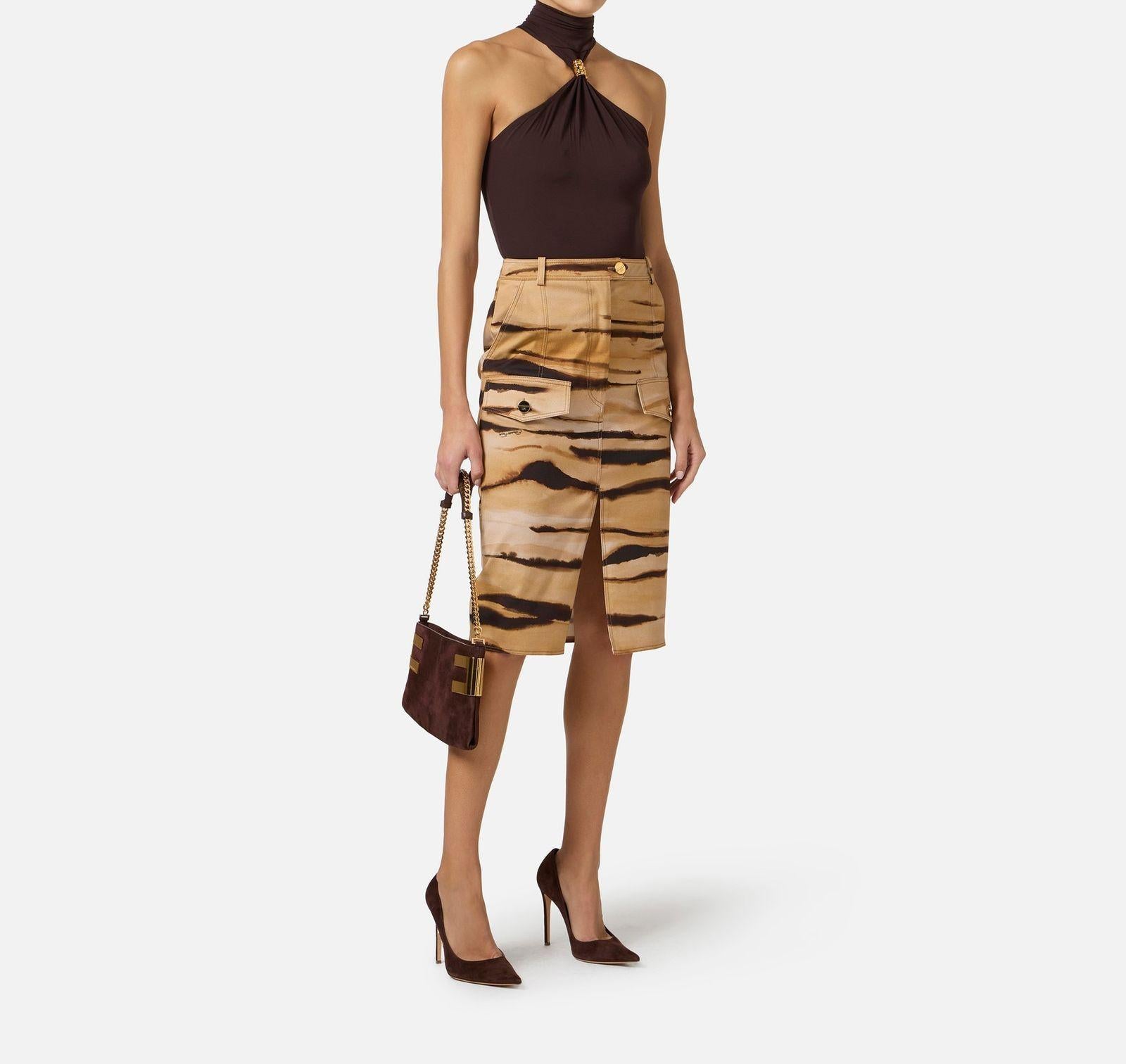 Body con gioiello - Elisabetta Franchi BO01761E2 EV9 ELISABETTA FRANCHI 